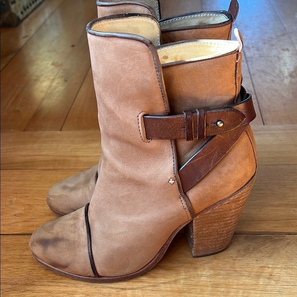 Rag & Bone Kinsey Tan Suede Boots Size 37 US 7 - Picture 2 of 6